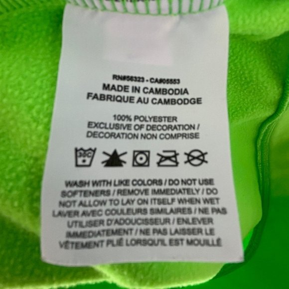 2/$16  Neon Green Hoodie - Boys Small fits (6/7) - Picture 4 of 4